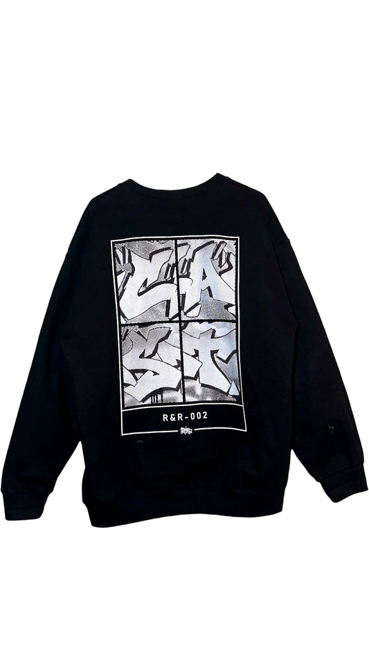 R&R - 002 Black crewneck sweater